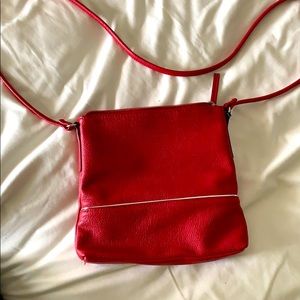 Worthington Woman red skinny crossbody bag NWOT